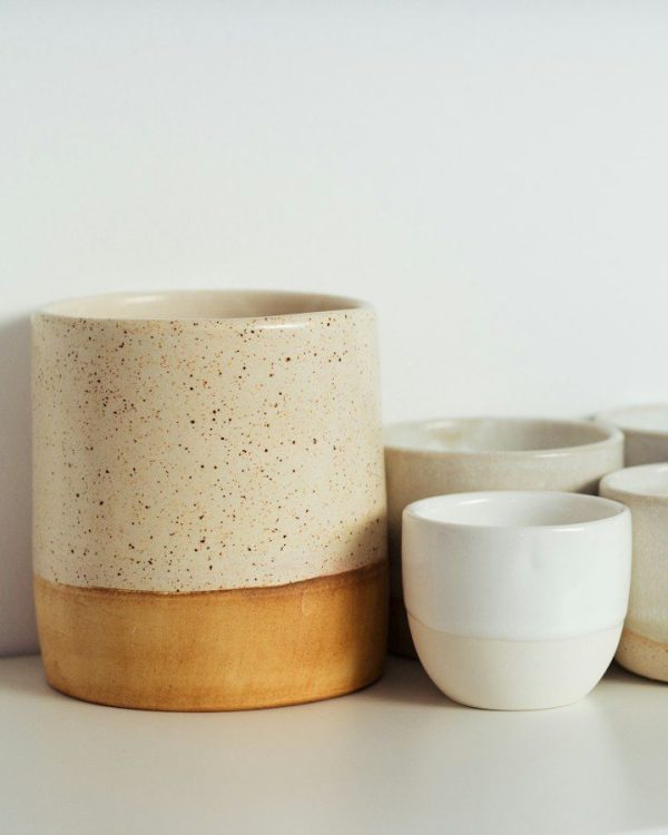 Bộ chén gốm Raku 4 món